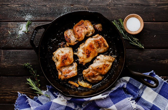 Simple Pan-Fried Boneless Chicken Thighs or Breasts