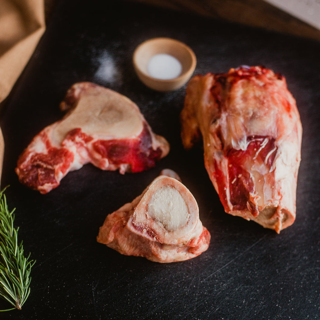 Dry Aged, Pastured Beef Knuckle Bones