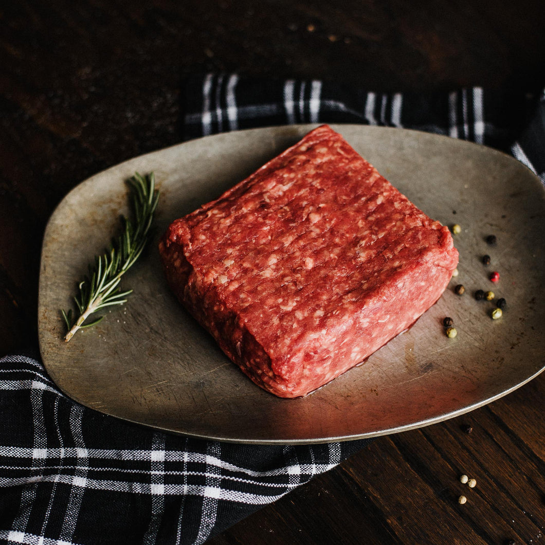 Dry Aged, Pastured Ground Beef